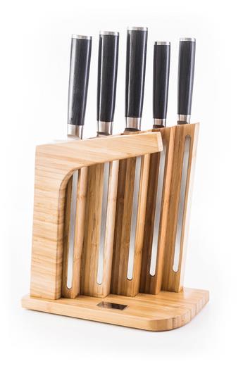 Sada nožů G21 Gourmet Massive 5 ks + bambusový blok - z výstavy