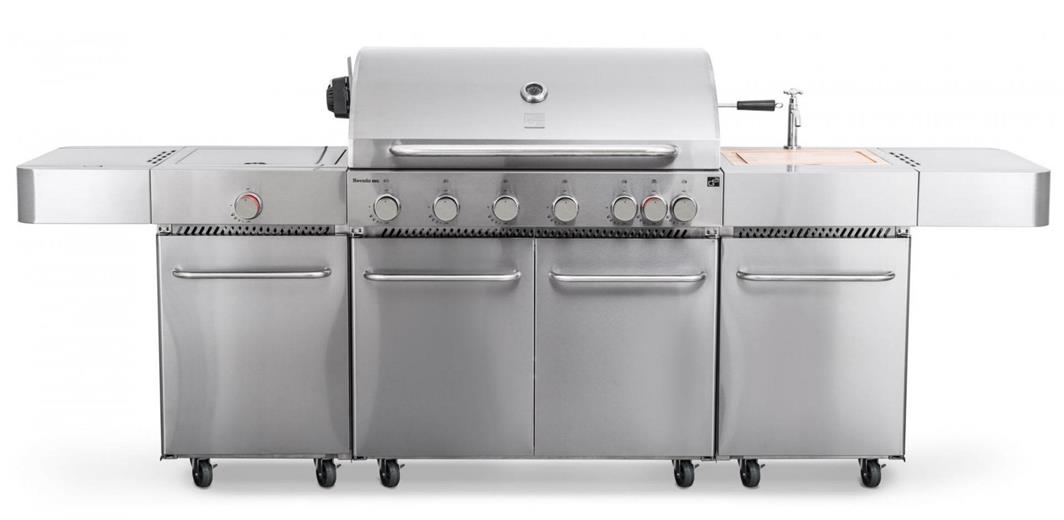 Plynový gril G21 Nevada BBQ kuchyně Premium Line, 8 hořáků + zdarma redukční ventil