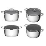 Hrnec G21 Gourmet Miracle s cedníkem 28 cm s poklicí nerez/greblon - poškozený obal