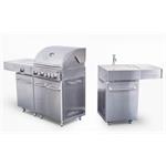 Plynový gril G21 Arizona, BBQ kuchyně Premium Line 6 hořáků + zdarma redukční ventil - poškozený obal