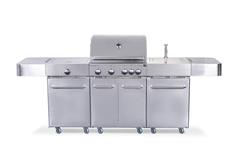 Plynový gril G21 Arizona, BBQ kuchyně Premium Line 6 hořáků + zdarma redukční ventil - poškozený obal