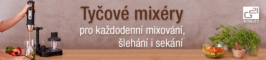 Tyčové mixéry G21 pro každodenní mixování, šlehání i sekání